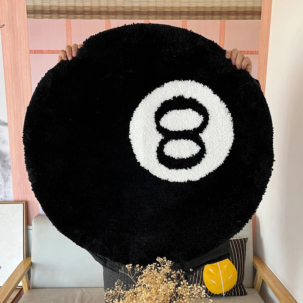 8-ball rug