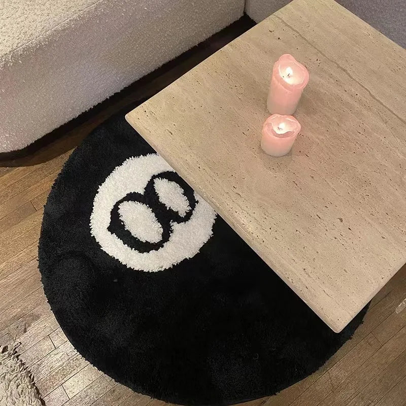 8-ball rug