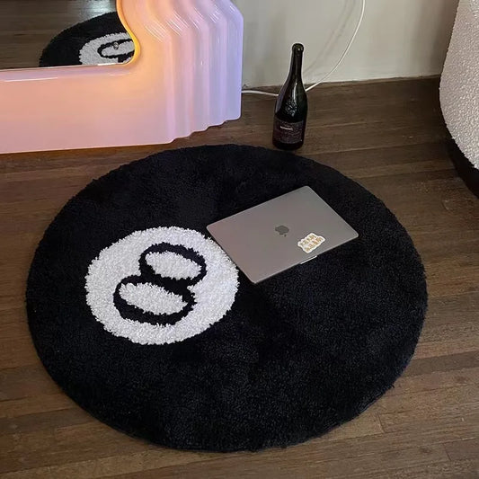 8-ball rug