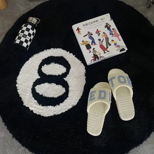 8-ball rug