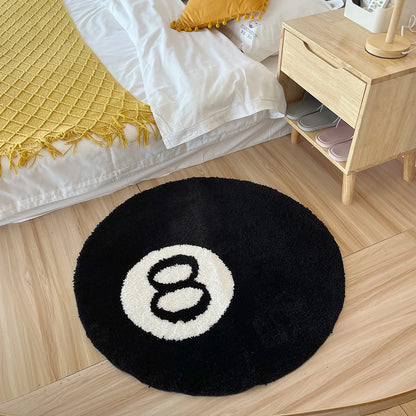 8-ball rug
