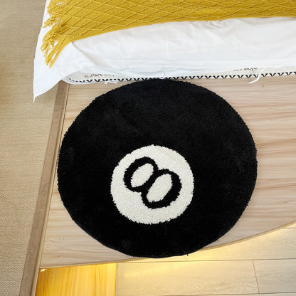 8-ball rug