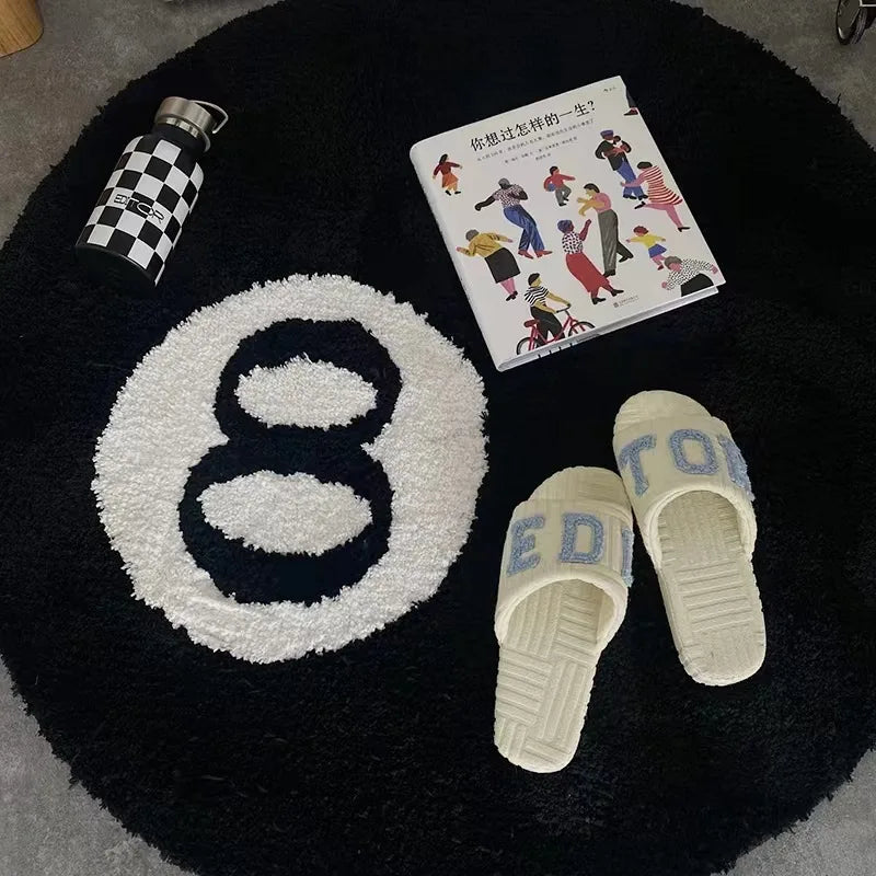 8-ball rug