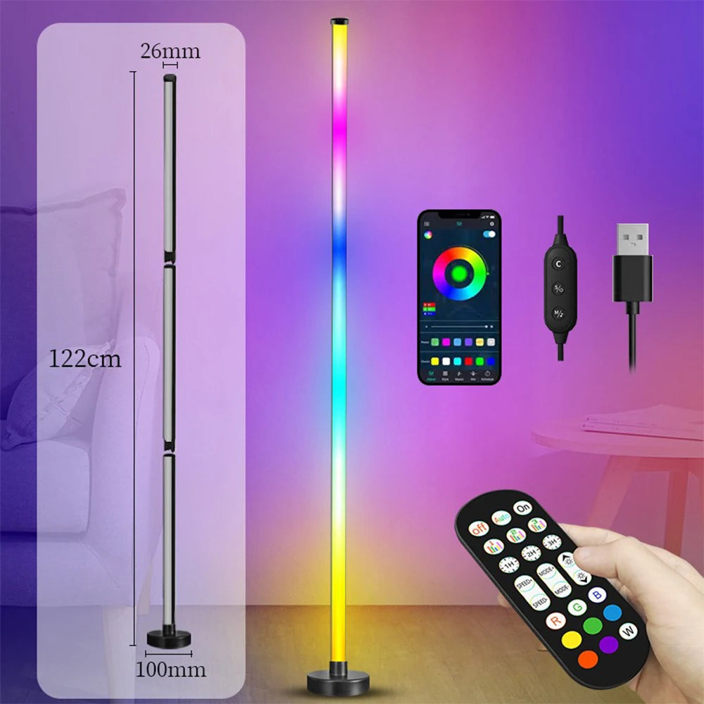 Corner LED light stand
